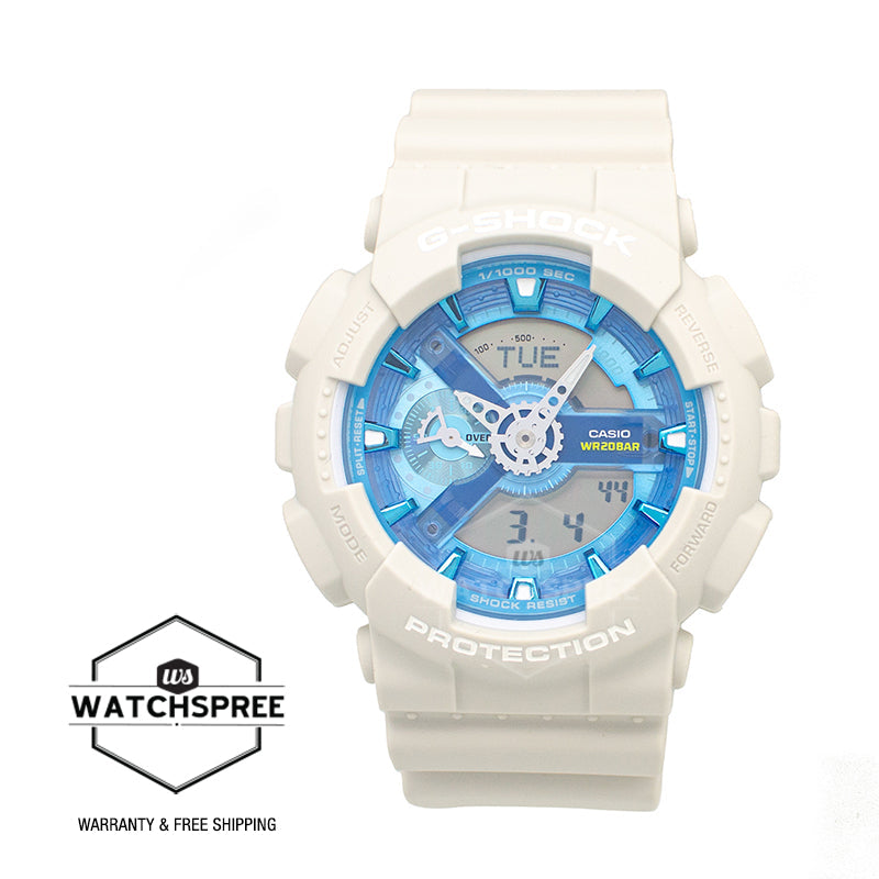 Casio G-Shock Oasis GA-110AS-5A – Orologio Analogico-Digitale Uomo, Quadrante Blu Beige, Ispirato Al Deserto