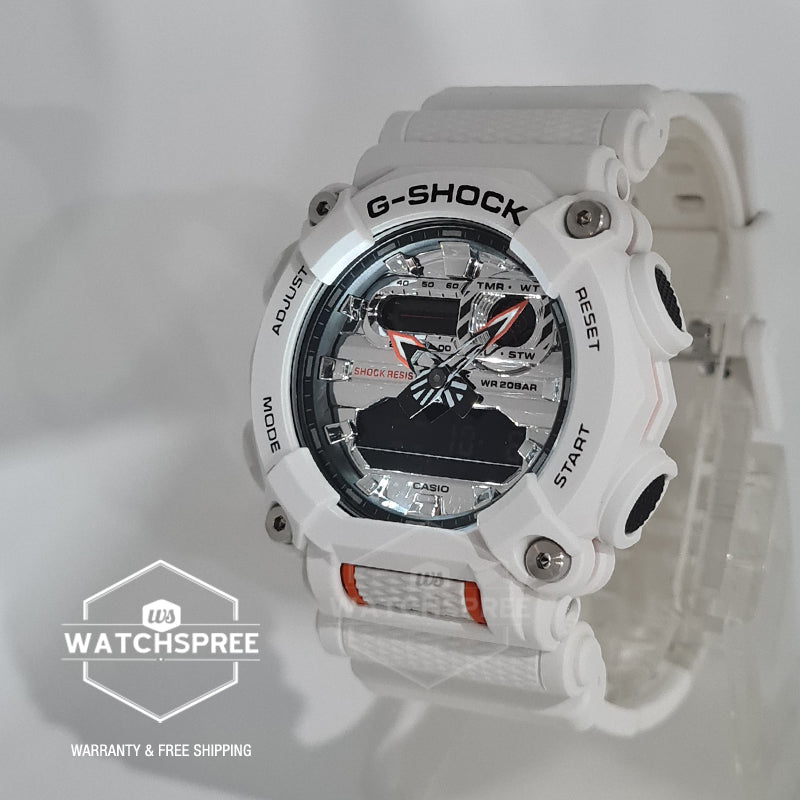 Casio G-Shock GA-900 Exceptional Colors White Resin Band Watch