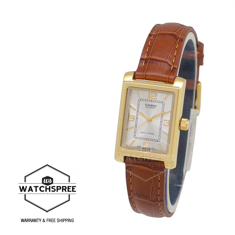 Casio LTP1234GLL-7A Analogue Watch Gold/Brown main image 1