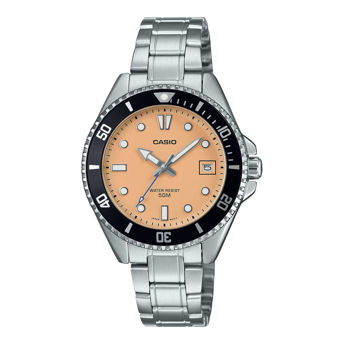Casio Men's Analog Sporty Stainless Steel Band Watch MDV10D-4A2