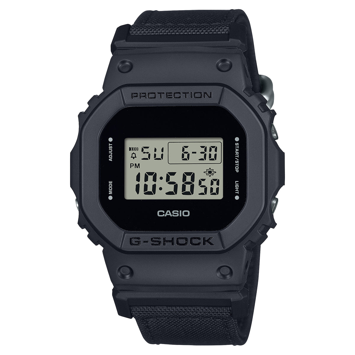 Casio G-Shock DW-5600 Lineup Utility Black Series Black CORDURA