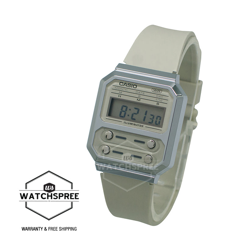 Casio Vintage Style Digital Sand Resin Band Watch A100WEF-8A