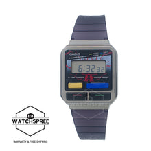 Load image into Gallery viewer, Casio Digital Vintage Style Stranger Things Collaboration Model Translucent Black Resin Band Watch A120WEST-1A
