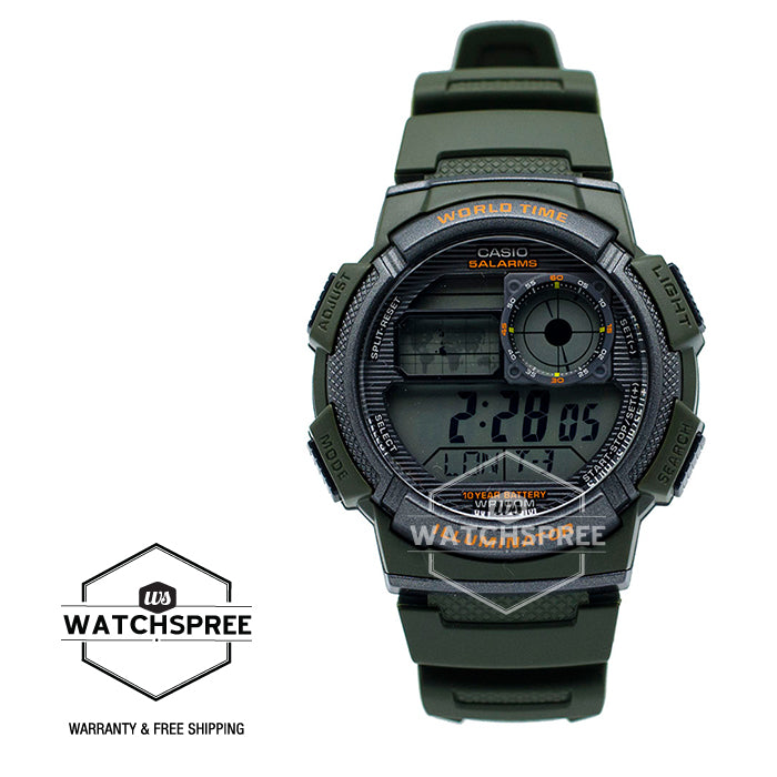 Casio Men's Standard Digital Sports Watch AE1000W-3A AE-1000W-3A