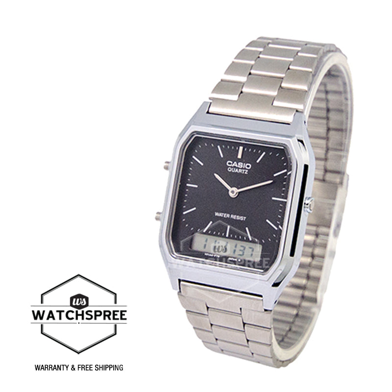 Casio Vintage Style Stainless Steel Watch AQ230A-1D