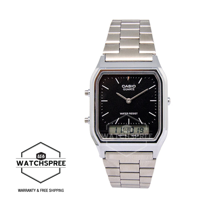 Casio Vintage Style Stainless Steel Watch AQ230A-1D
