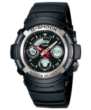 Load image into Gallery viewer, Casio G-Shock Analog Digital Sports Black Resin Band Watch AW590-1A AW-590-1A
