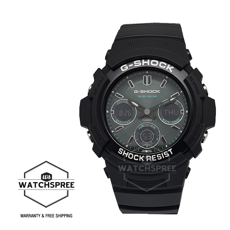 Casio G-Shock Midnight Green AWR-M100 Lineup Black Resin Band Watch AWRM100SMG-1A AWR-M100SMG-1A