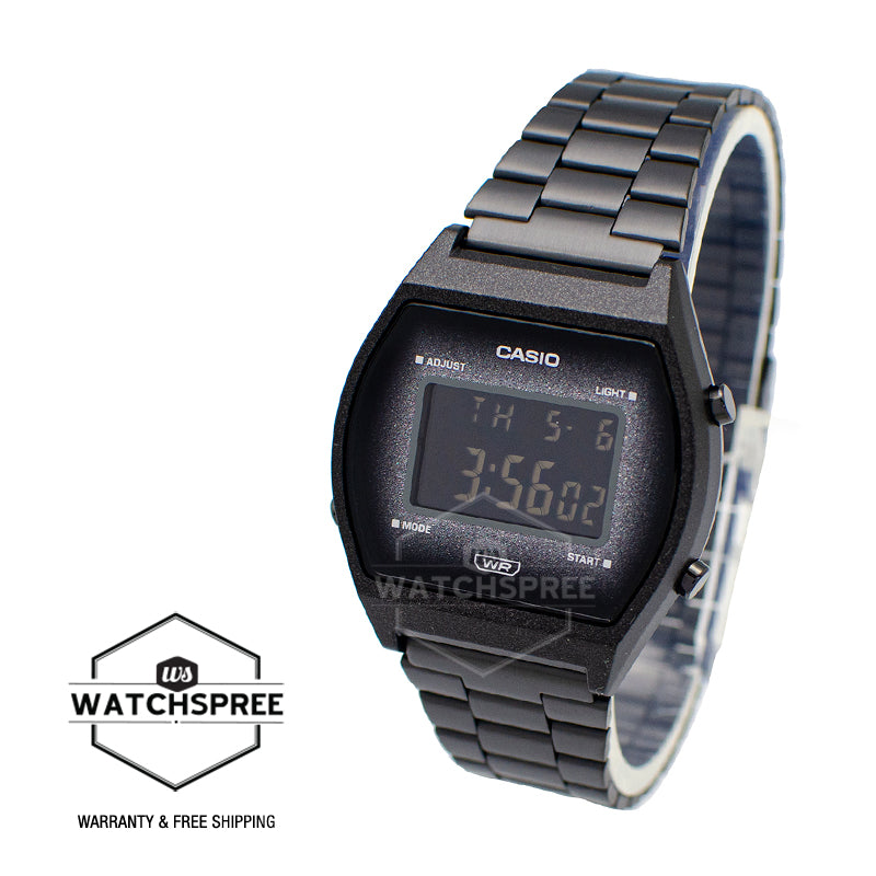 Casio Digital Black Ion Plated Stainless Steel Band Watch B640WBG-1B