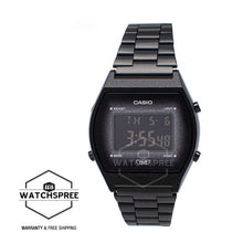 Load image into Gallery viewer, Casio Digital Black Ion Plated Stainless Steel Band Watch B640WBG-1B
