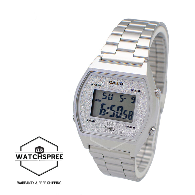 Casio Digital Stainless Steel Band Watch B640WDG-7D B640WDG-7