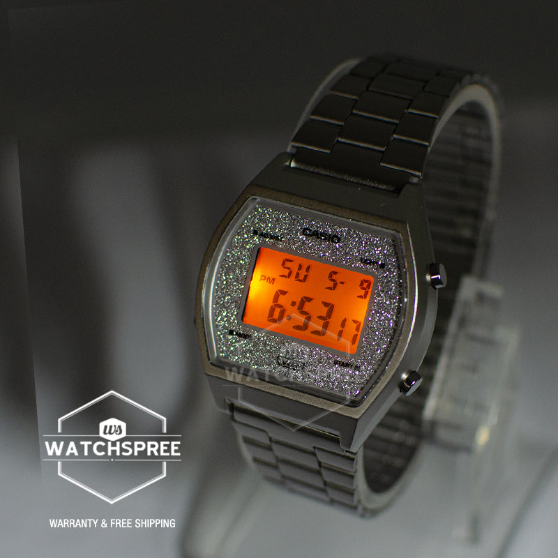 Casio Digital Stainless Steel Band Watch B640WDG-7D B640WDG-7