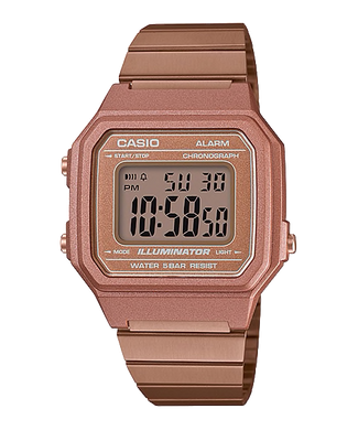 Casio Unisex Vintage Rose Gold Stainless Steel Band Watch B650WC-5A