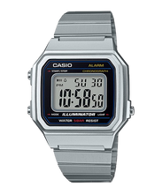 Load image into Gallery viewer, Casio Unisex Vintage Silver Stainless Steel Band Watch B650WD-1A
