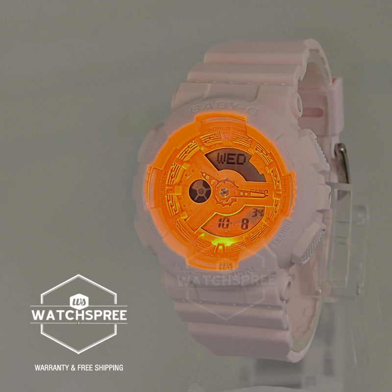 Casio Baby-G BA-110 Lineup Pink Resin Band Watch BA110AH-4A BA-110AH-4A