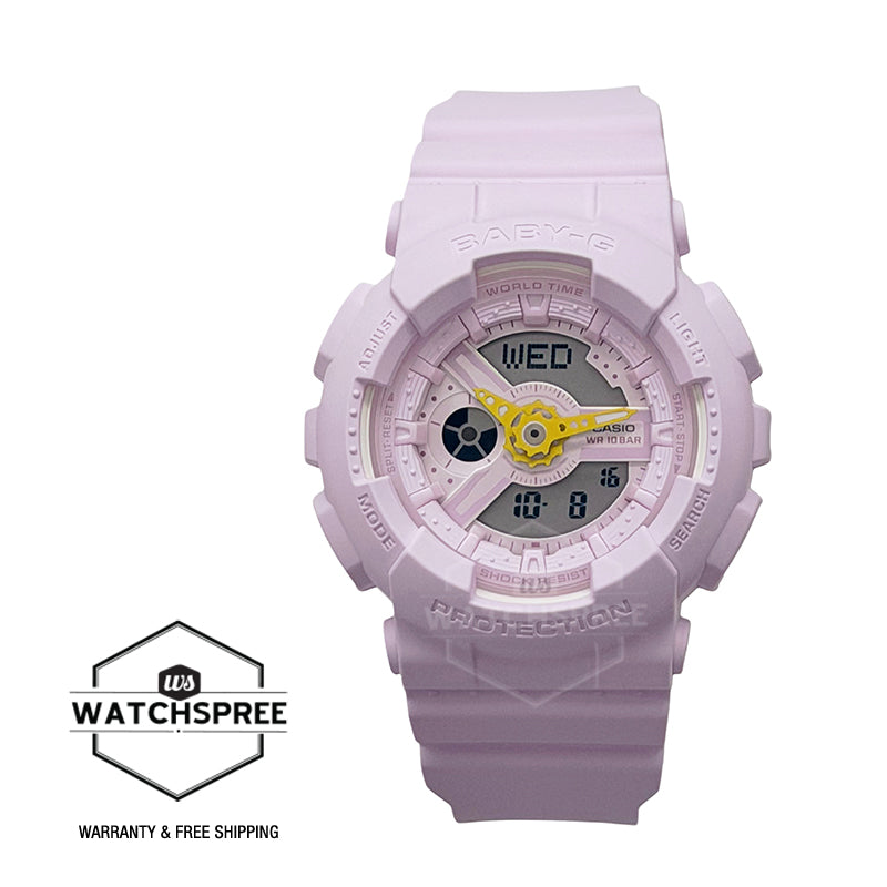 Casio Baby-G BA-110 Lineup Purple Resin Band Watch BA110AH-6A BA-110AH-6A