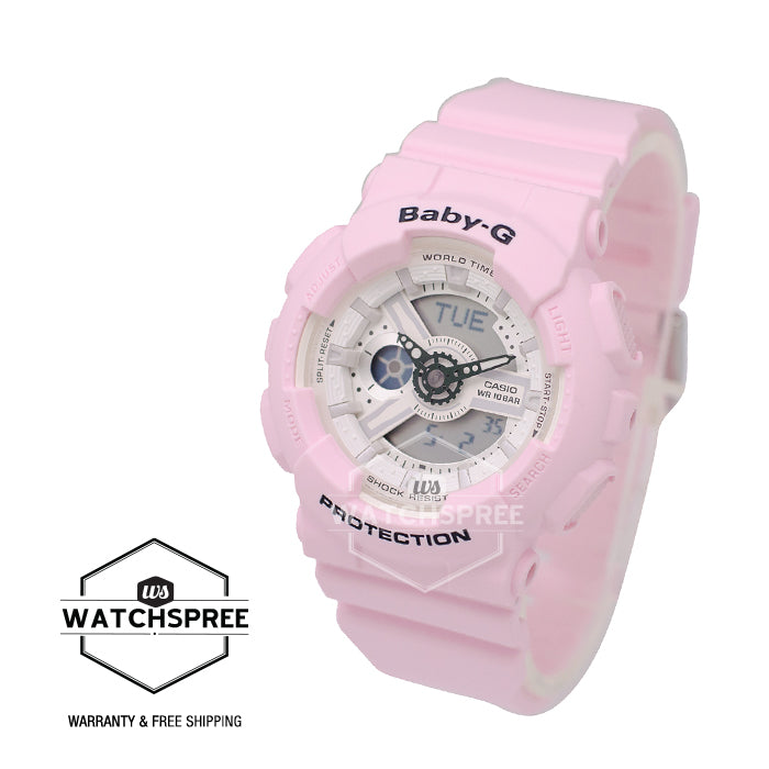 Casio Baby-G Beach Color Series Pink Resin Band Watch BA110BE-4A