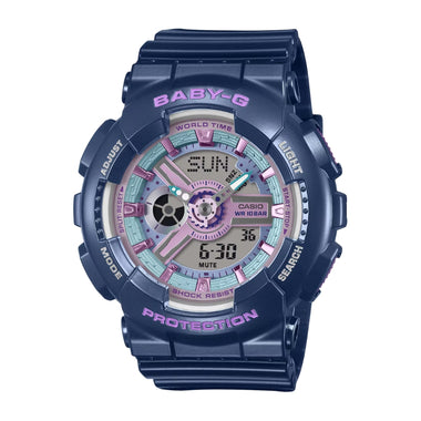 Casio Baby-G BA-110 Lineup Metallic Colour Series Blue Resin Band Watch BA110MC-2A BA-110MC-2A