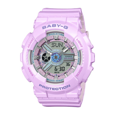 Casio Baby-G BA-110 Lineup Metallic Colour Series Light Purple Resin Band Watch BA110MC-6A BA-110MC-6A