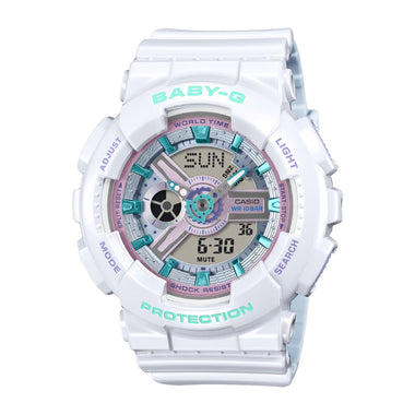 Casio Baby-G BA-110 Lineup Metallic Colour Series White Resin Band Watch BA110MC-7A BA-110MC-7A