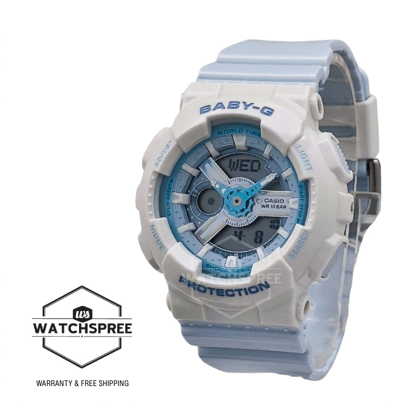 Casio Baby-G BA-110 Lineup Pastels Dreamy Series Blue Resin Band Watch BA110PD-2A BA-110PD-2A