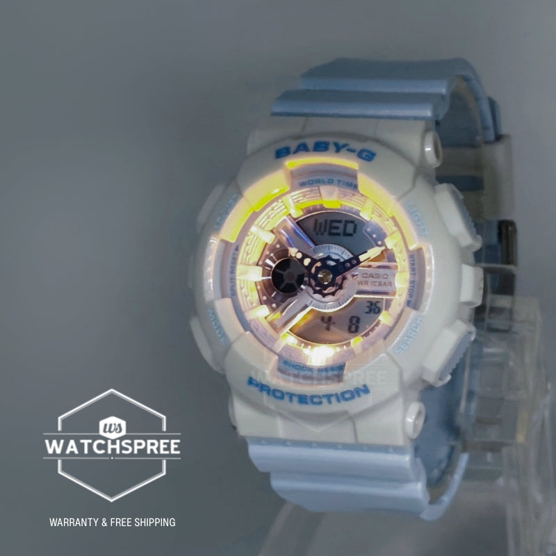 Casio Baby-G BA-110 Lineup Pastels Dreamy Series Blue Resin Band Watch BA110PD-2A BA-110PD-2A
