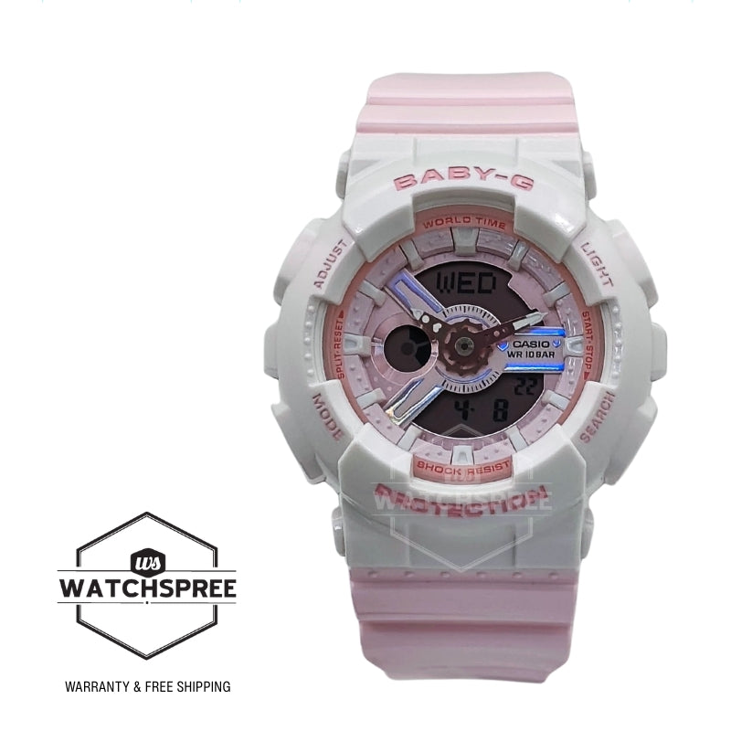 Casio Baby-G BA-110 Lineup Pastels Dreamy Series Pink Resin Band Watch BA110PD-4A BA-110PD-4A
