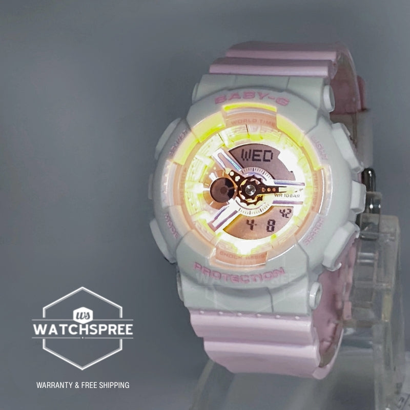 Casio Baby-G BA-110 Lineup Pastels Dreamy Series Pink Resin Band Watch BA110PD-4A BA-110PD-4A
