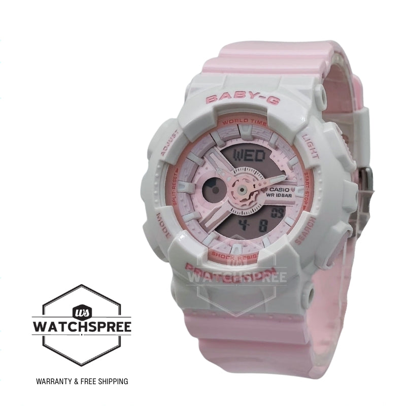 Casio Baby-G BA-110 Lineup Pastels Dreamy Series Pink Resin Band Watch BA110PD-4A BA-110PD-4A