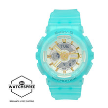 Load image into Gallery viewer, Casio Baby-G BA110 Series Special Colour Models Semi Transparent Blue Resin Band Watch BA110SC-2A BA-110SC-2A
