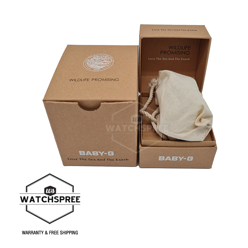 Casio Baby-G Wildlife Promising Collaboration Limited Models White Resin Band Watch BA120WLP-7A BA-120WLP-7A