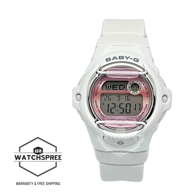 Casio Baby-G BG-169 Lineup Matte White Resin Band Watch BG169GD-7D BG-169GD-7D BG-169GD-7