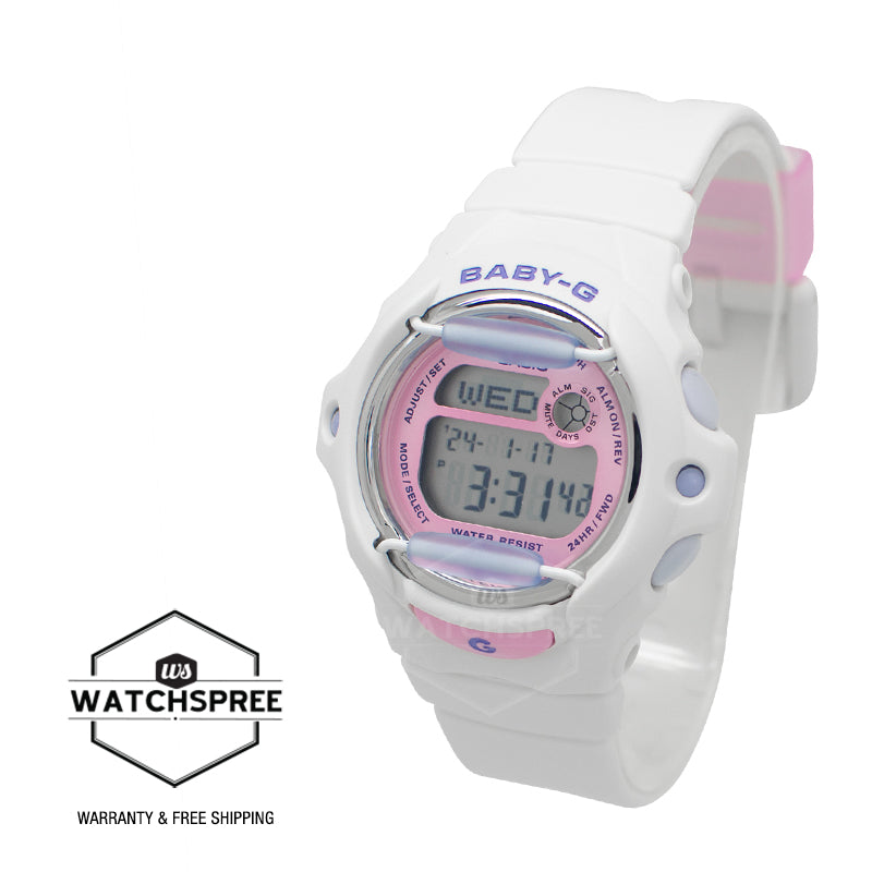 Casio Baby-G BG-169 Lineup Summer Colours Series White Resin Band Watch BG169PB-7D BG-169PB-7D BG-169PB-7