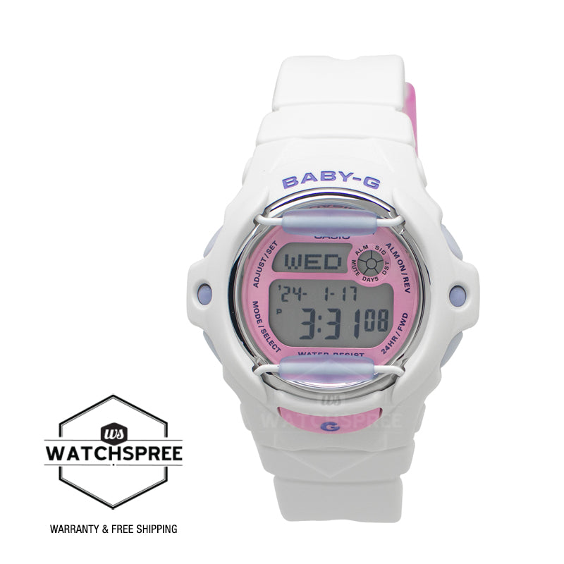 Casio Baby-G BG-169 Lineup Summer Colours Series White Resin Band Watch BG169PB-7D BG-169PB-7D BG-169PB-7
