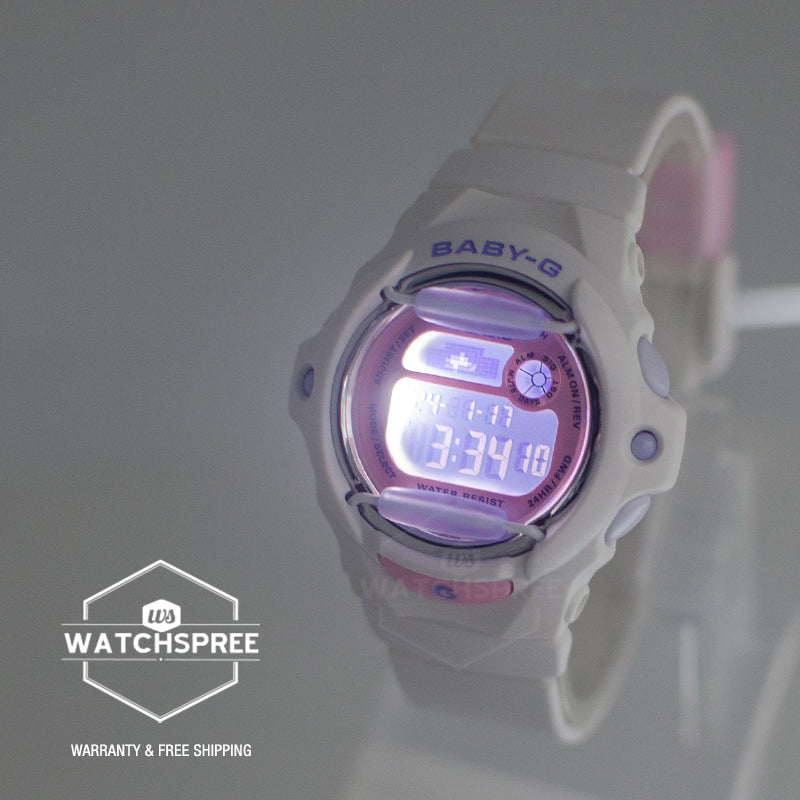 Casio Baby-G BG-169 Lineup Summer Colours Series White Resin Band Watch BG169PB-7D BG-169PB-7D BG-169PB-7