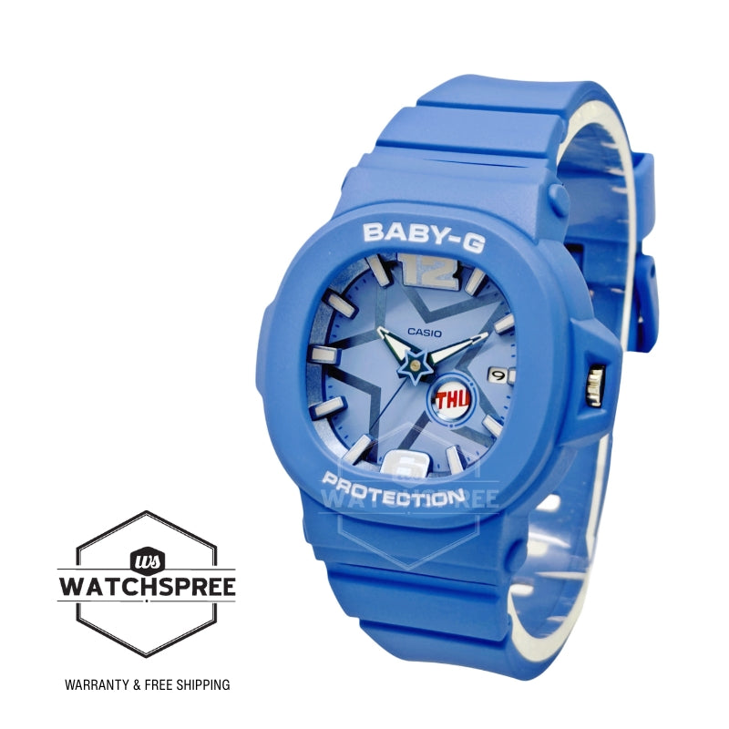 Casio Baby-G BGA-10 Lineup Y3K Style Blue Resin Band Watch BGA10D-2A2 BGA-10D-2A2