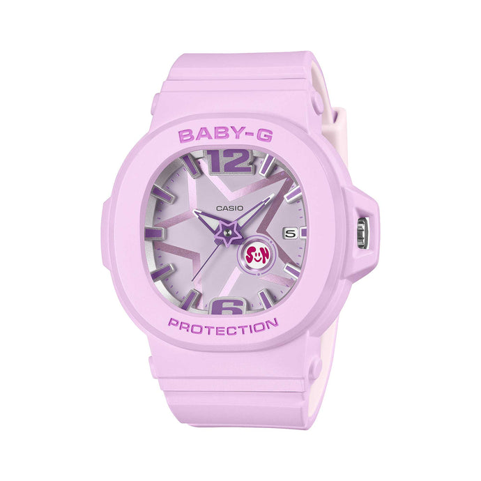 Casio Baby-G BGA-10 Lineup Y3K Style Light Purple Resin Band Watch BGA10D-6A BGA-10D-6A