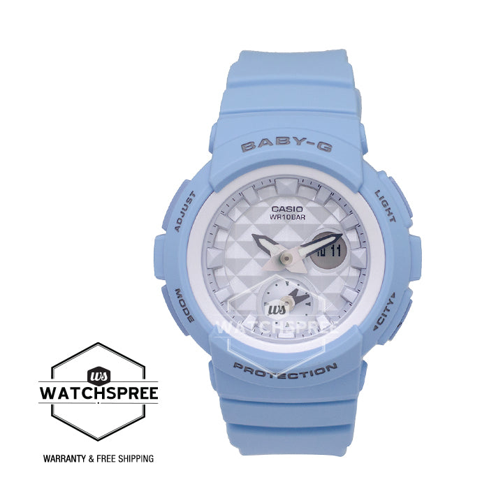 Casio Baby-G Watch Beach Color Series Light Blue Resin Band Watch BGA190BE-2A