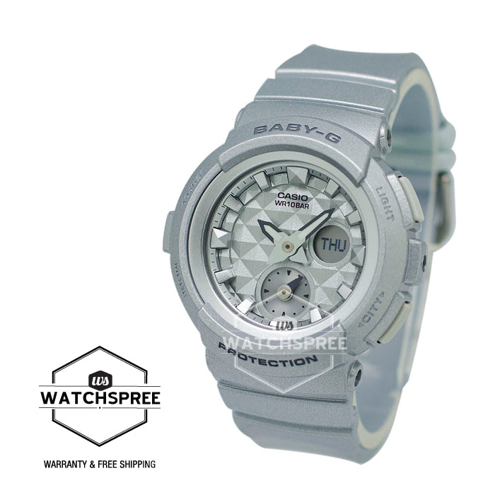 Casio Baby-G Standard Analog Digital White Resin Strap Watch BGA195-8A