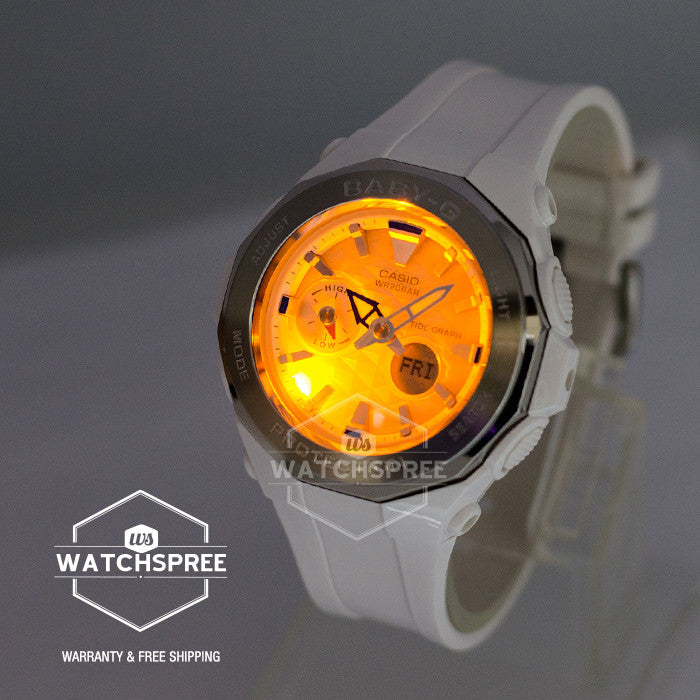 Casio Baby-G Beach Glamping Series White Resin Watch BGA225-7A