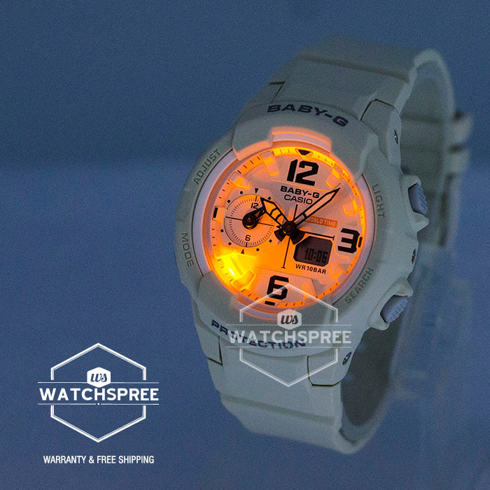 Casio Baby-G Standard Analog Digital Milk White Resin Strap Watch BGA230-7B2