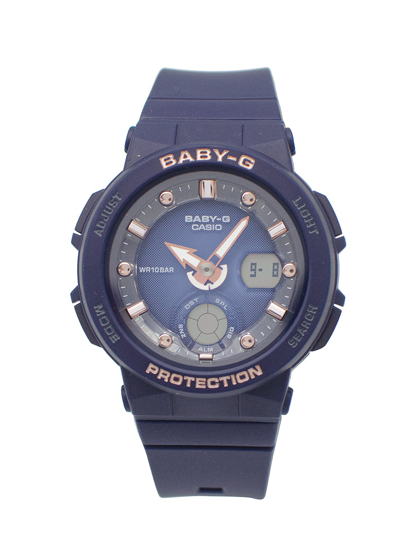 Casio Baby-G Beach Traveler Series Blue Resin Band Watch BGA250-2A2 BGA-250-2A2