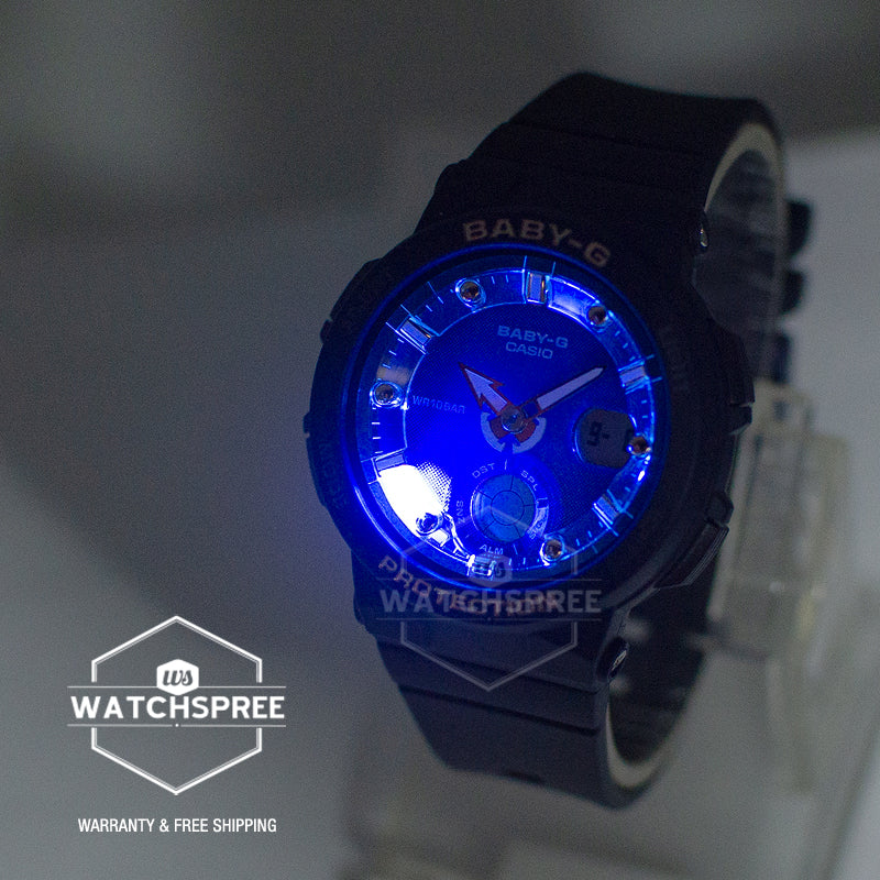 Casio Baby-G Beach Traveler Series Blue Resin Band Watch BGA250