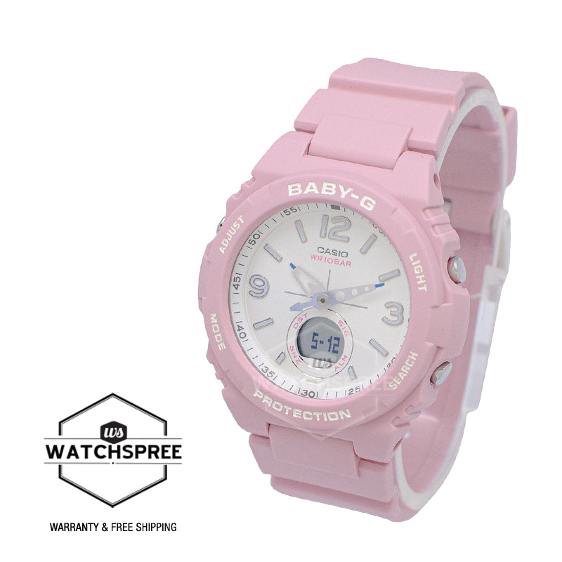 Casio Baby-G Standard Analog-Digital Pink Resin Band Watch BGA260SC-4A BGA-260SC-4A