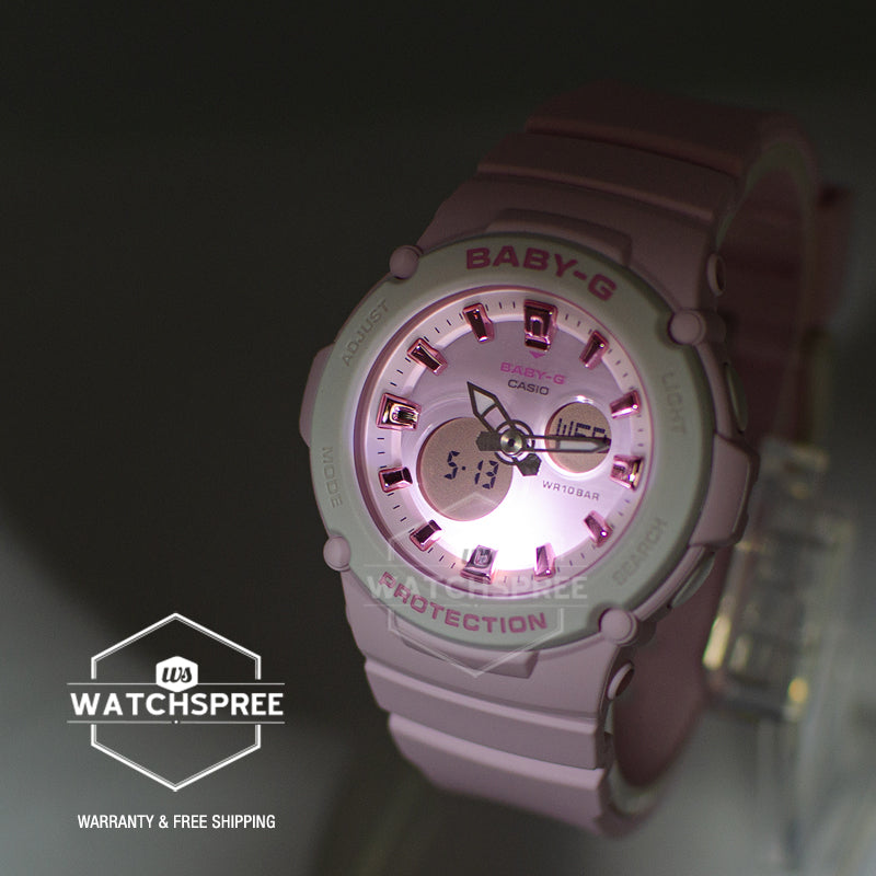 Casio Baby-G BGA270 Series in Pastel Colours Pink Resin Band Watch BGA270-4A BGA-270-4A