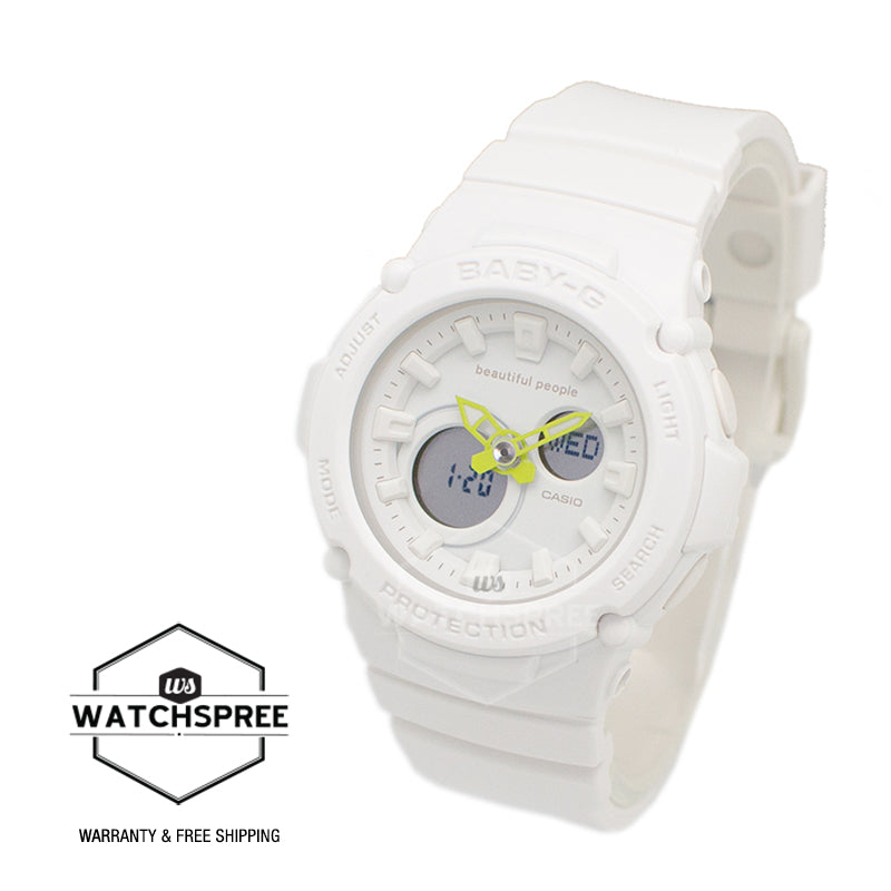 Casio Baby-G beautiful people Collaboration Model White Resin Band Watch BGA270BP-7A BGA-270BP-7A