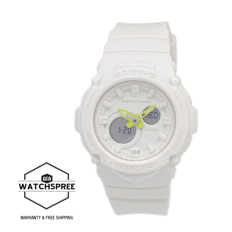 Casio Baby-G beautiful people Collaboration Model White Resin Band Watch BGA270BP-7A BGA-270BP-7A