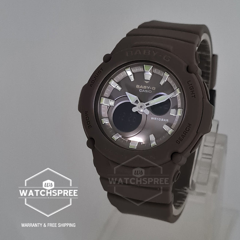Casio Baby-G Standard Analog-Digital Woody Brown Resin Band Watch BGA275-5A BGA-275-5A