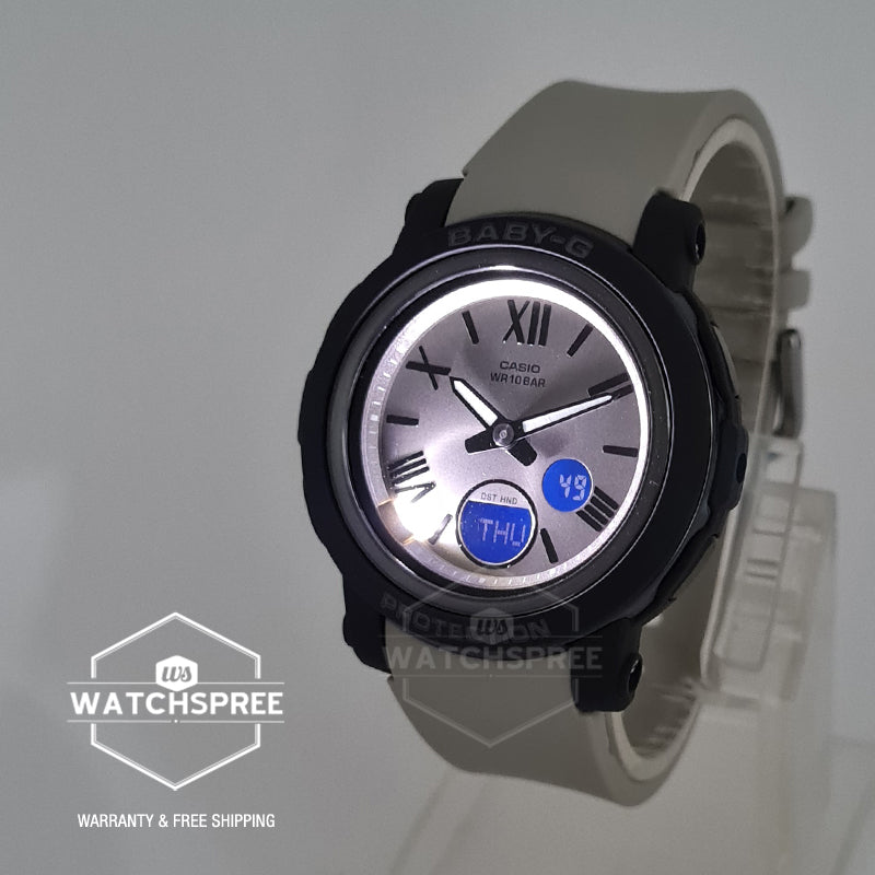 Casio Baby-G Standard Analog-Digital Light Grey Resin Band Watch BGA290-8A BGA-290-8A