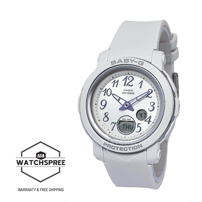Casio Baby-G BGA-290 Lineup White Resin Band Watch BGA290SA-7A BGA-290SA-7A